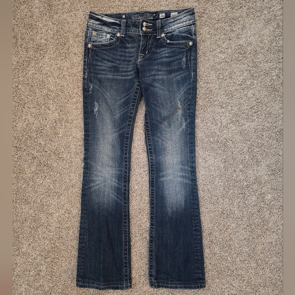 Miss Me Boot Cut Low Rise Jeans